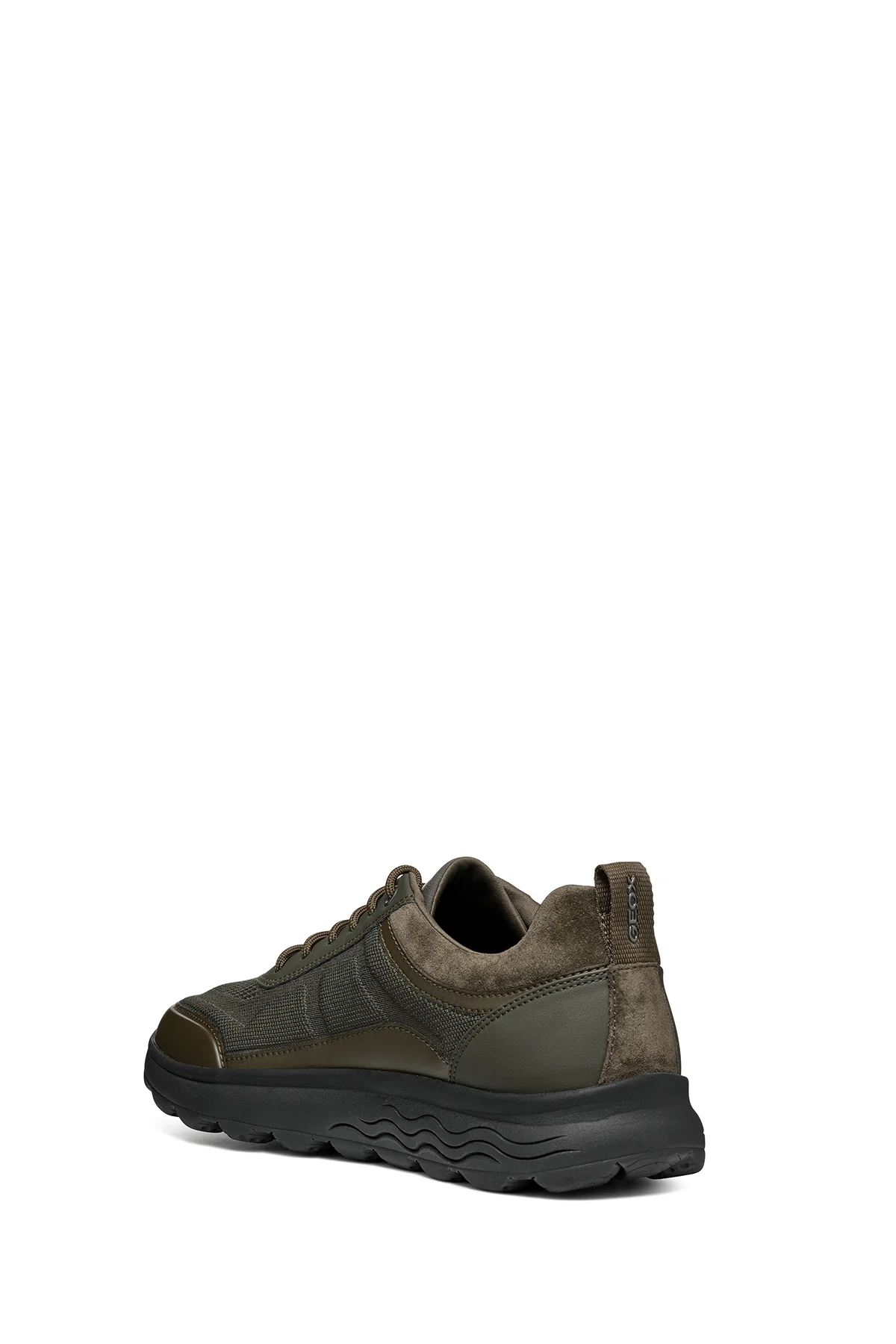 Geox Erkek Haki Spherica Bağcıklı Deri Sneaker - Image 6