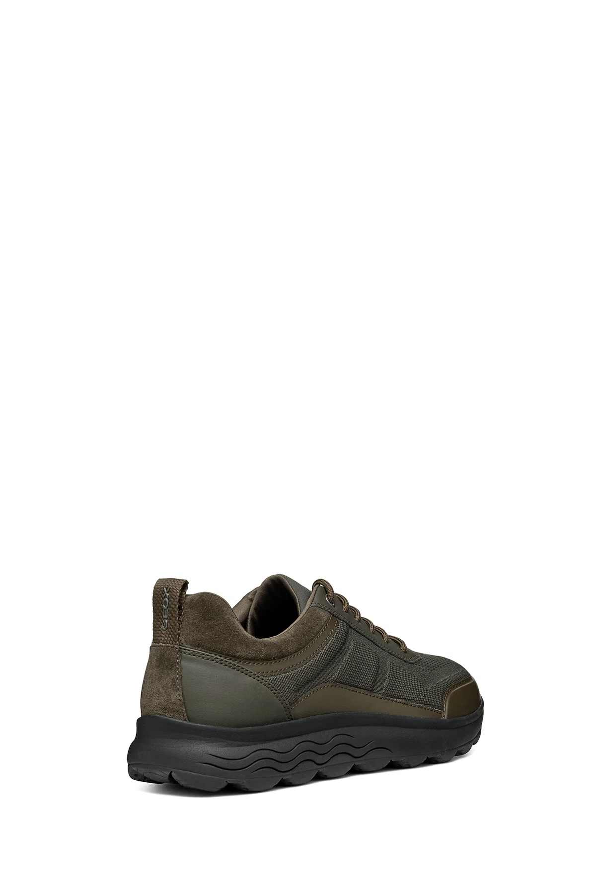Geox Erkek Haki Spherica Bağcıklı Deri Sneaker - Image 7
