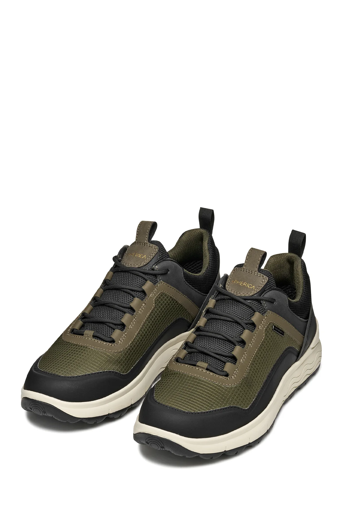 Geox Erkek Haki U Spherıca 4X4 B Abx A - Text+ Bağcıklı Kalın Tabanlı Kumaş Sneaker - Image 3