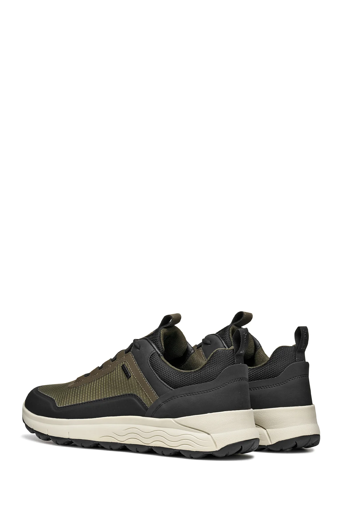 Geox Erkek Haki U Spherıca 4X4 B Abx A - Text+ Bağcıklı Kalın Tabanlı Kumaş Sneaker - Image 5