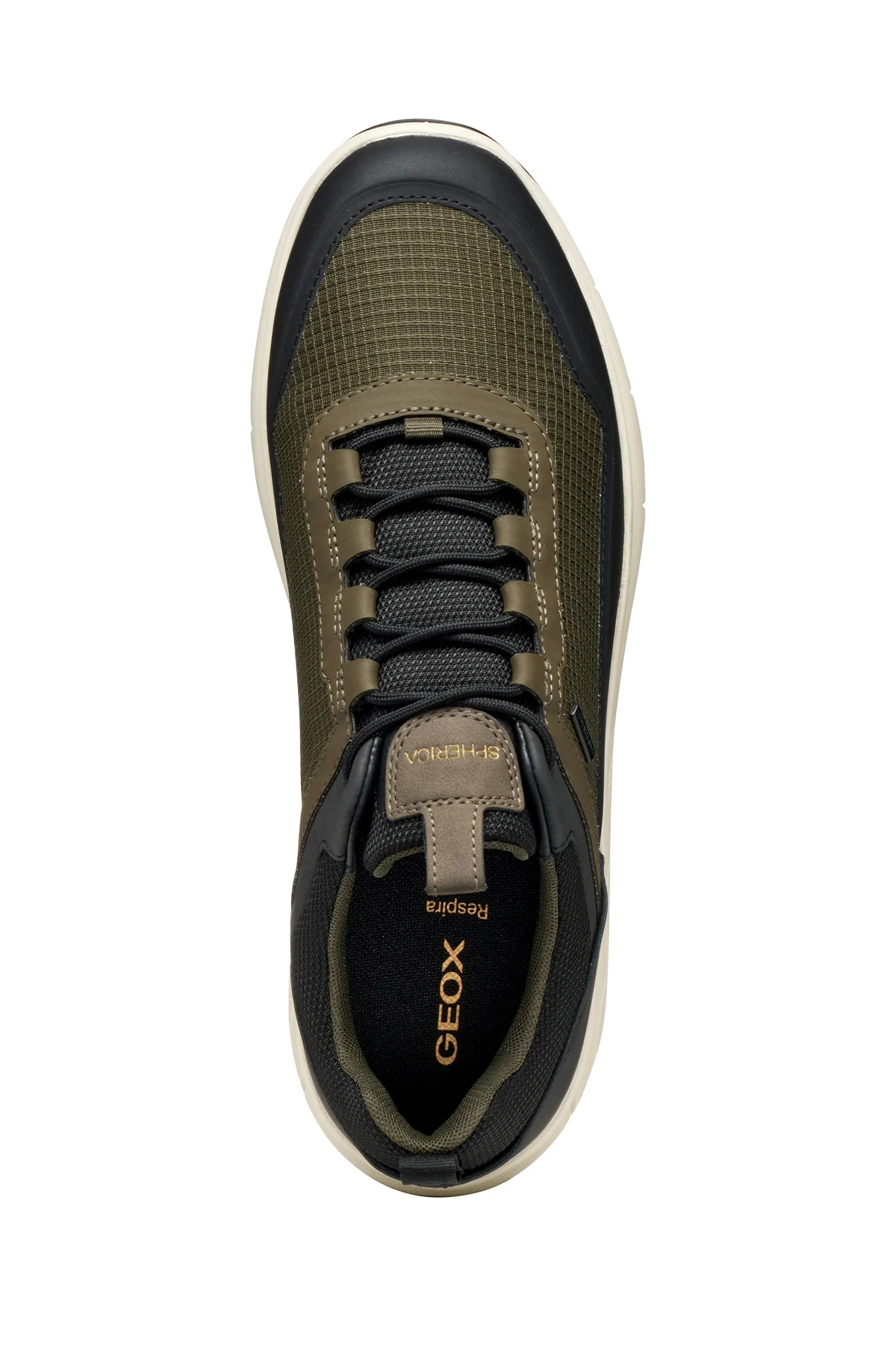 Geox Erkek Haki U Spherıca 4X4 B Abx A - Text+ Bağcıklı Kalın Tabanlı Kumaş Sneaker - Image 9