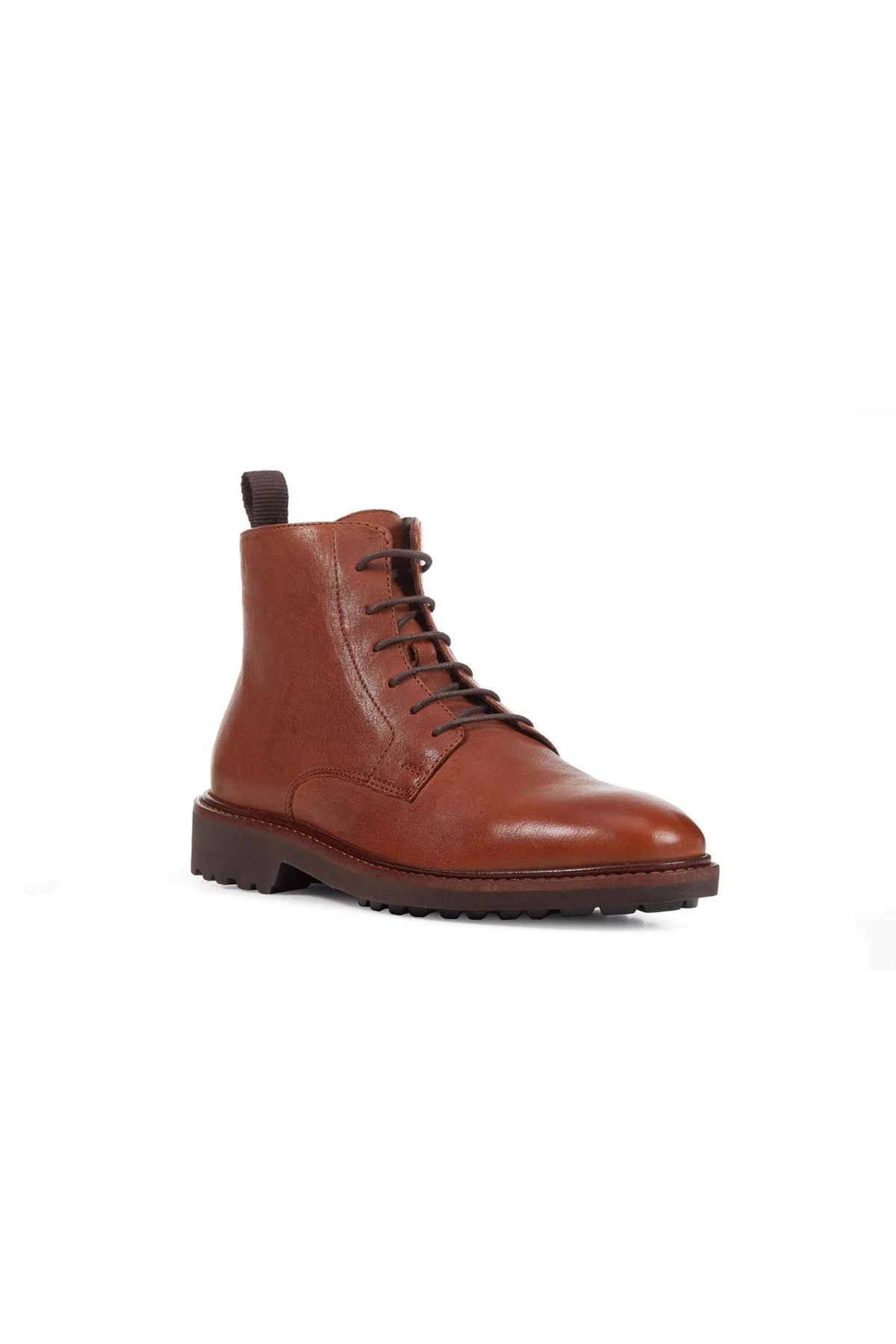 Geox Erkek Kahverengi Cannaregio Deri Fermuarlı Casual Postal Bot - Image 3
