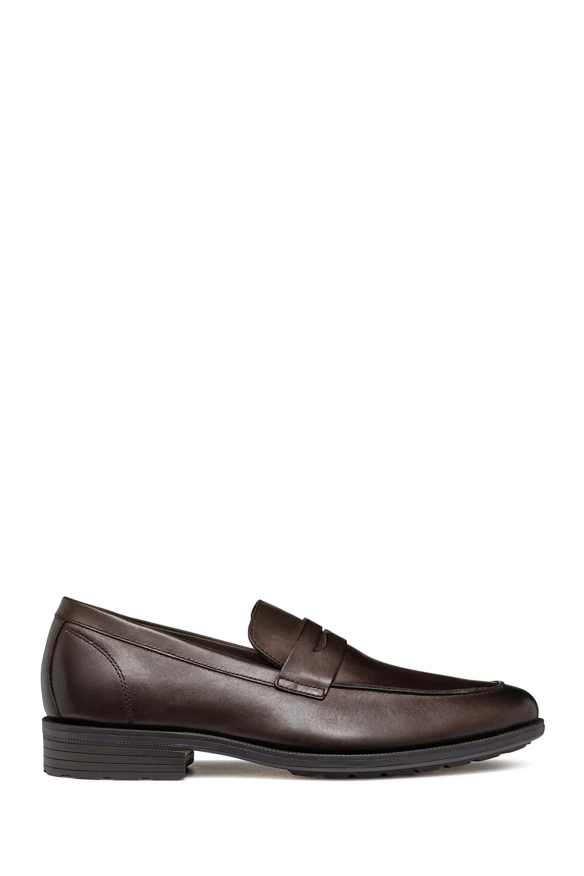 Geox Erkek Kahverengi Decio Deri Klasik Loafer