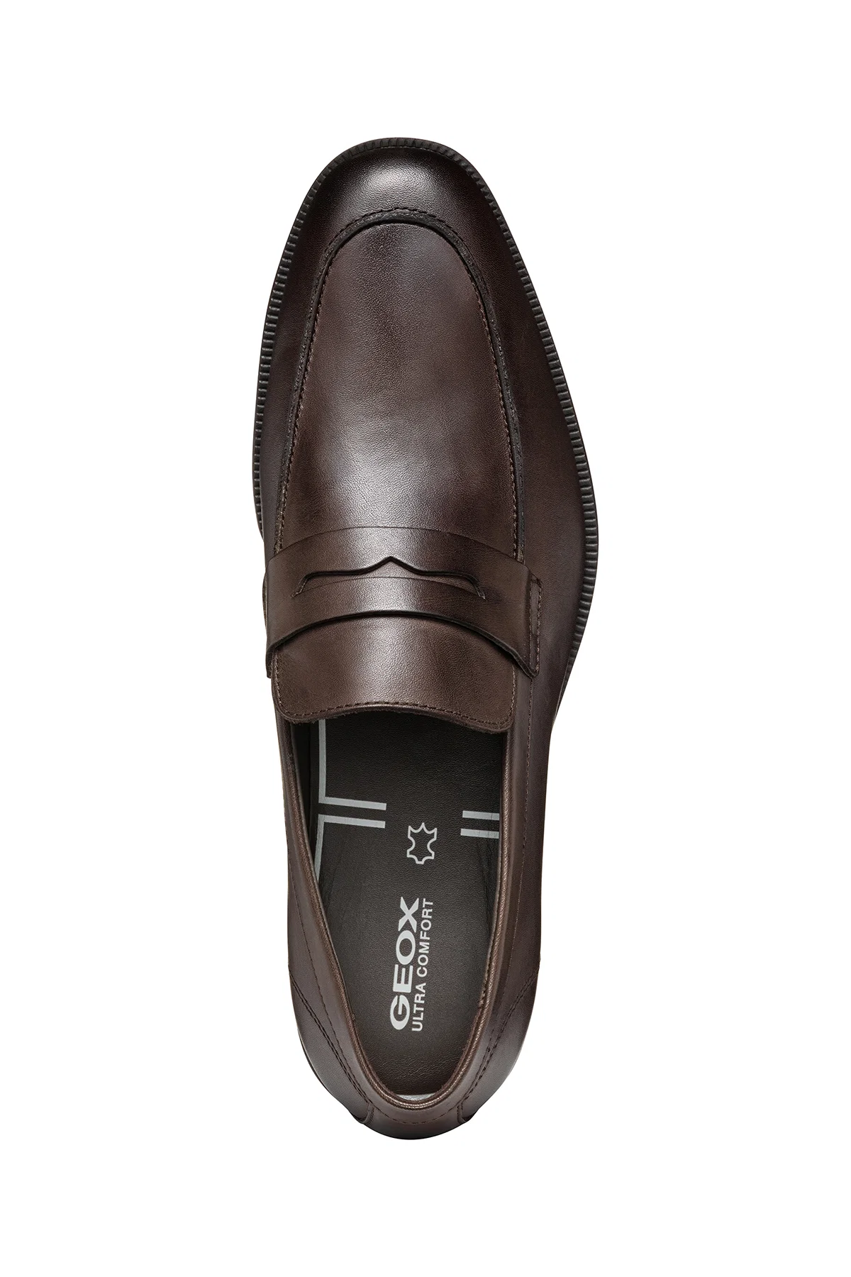 Geox Erkek Kahverengi Decio Deri Klasik Loafer - Image 5