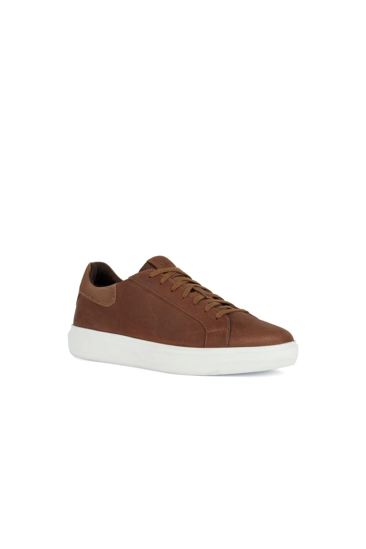Geox Erkek Kahverengi Deiven Bağcıklı Deri Sneaker - Image 3