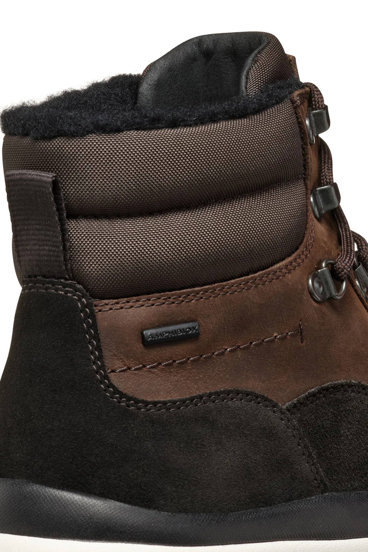 Geox Erkek Kahverengi Granito + Grip Abx Bağcıklı Waterproof Deri Casual Bot - Image 8