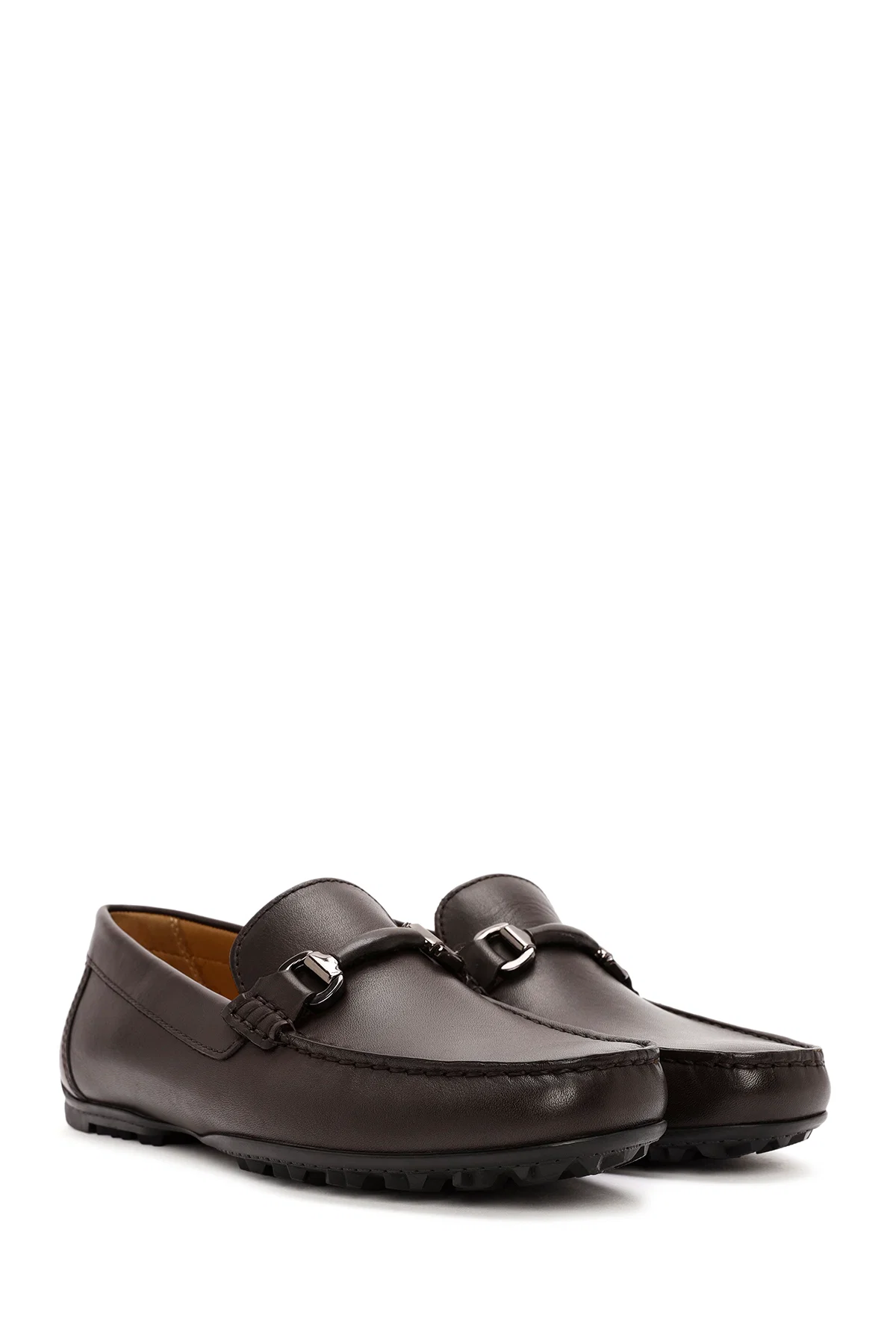 Geox Erkek Kahverengi Kosmopolis Deri Casual Loafer - Image 3