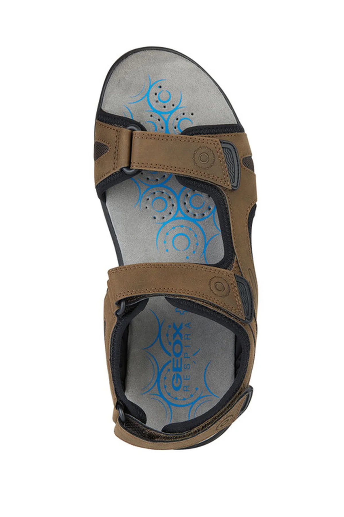 Geox Erkek Kahverengi Spherica Ec5 Bilekten Bantlı Süet Deri Sandalet - Image 5