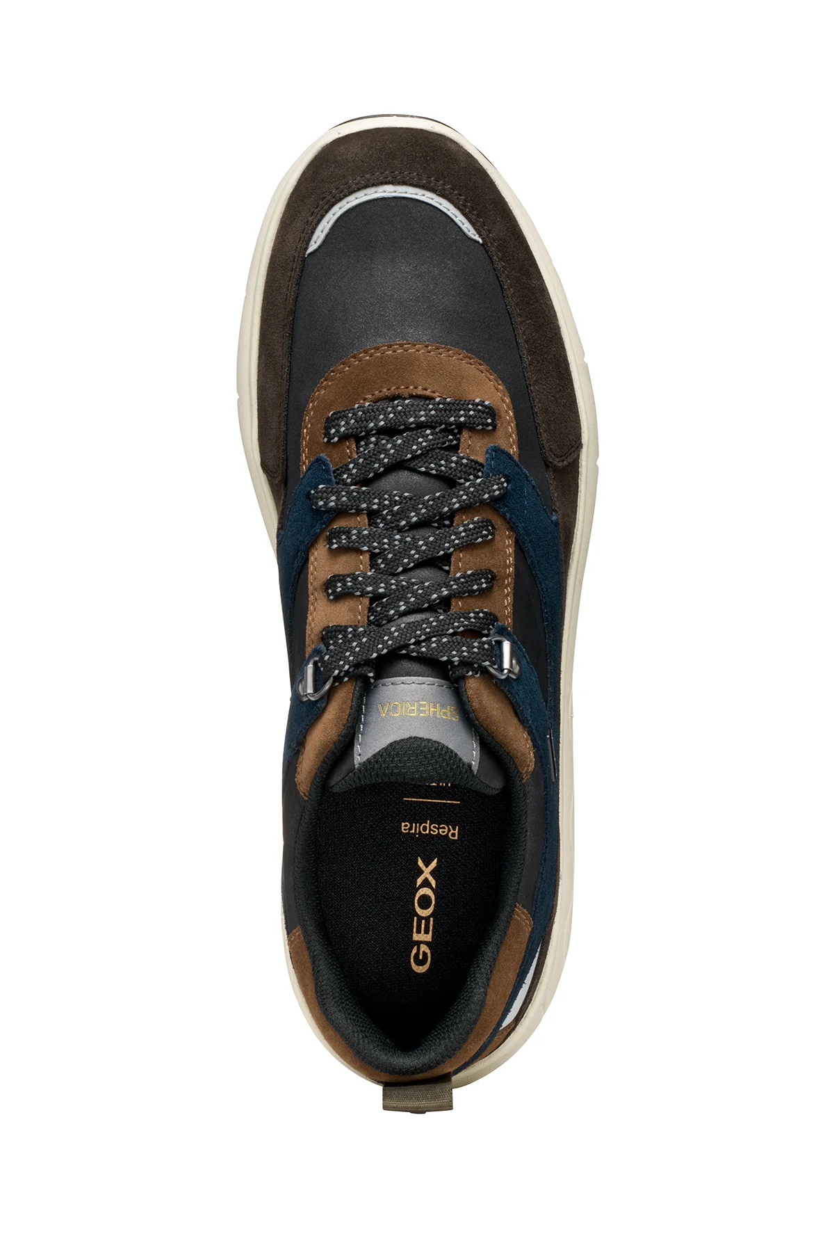 Geox Erkek Kahverengi U Spherıca 4X4 B Abx C - Suede Bağcıklı Kalın Tabanlı Kumaş Sneaker - Image 9