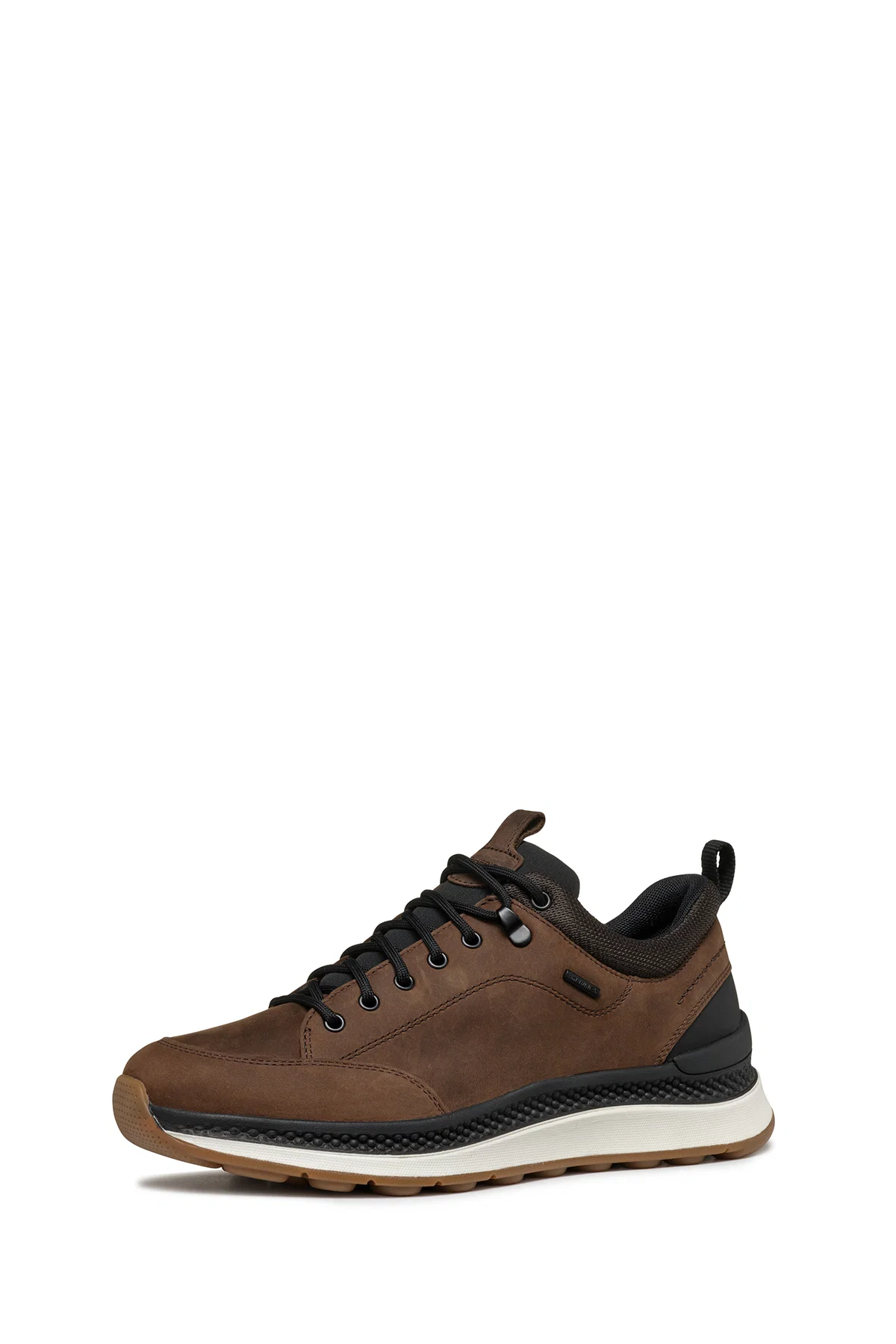 Geox Erkek Kahverengi U Spherica Actif Bağcıklı Waterproof Deri Sneaker - Image 2
