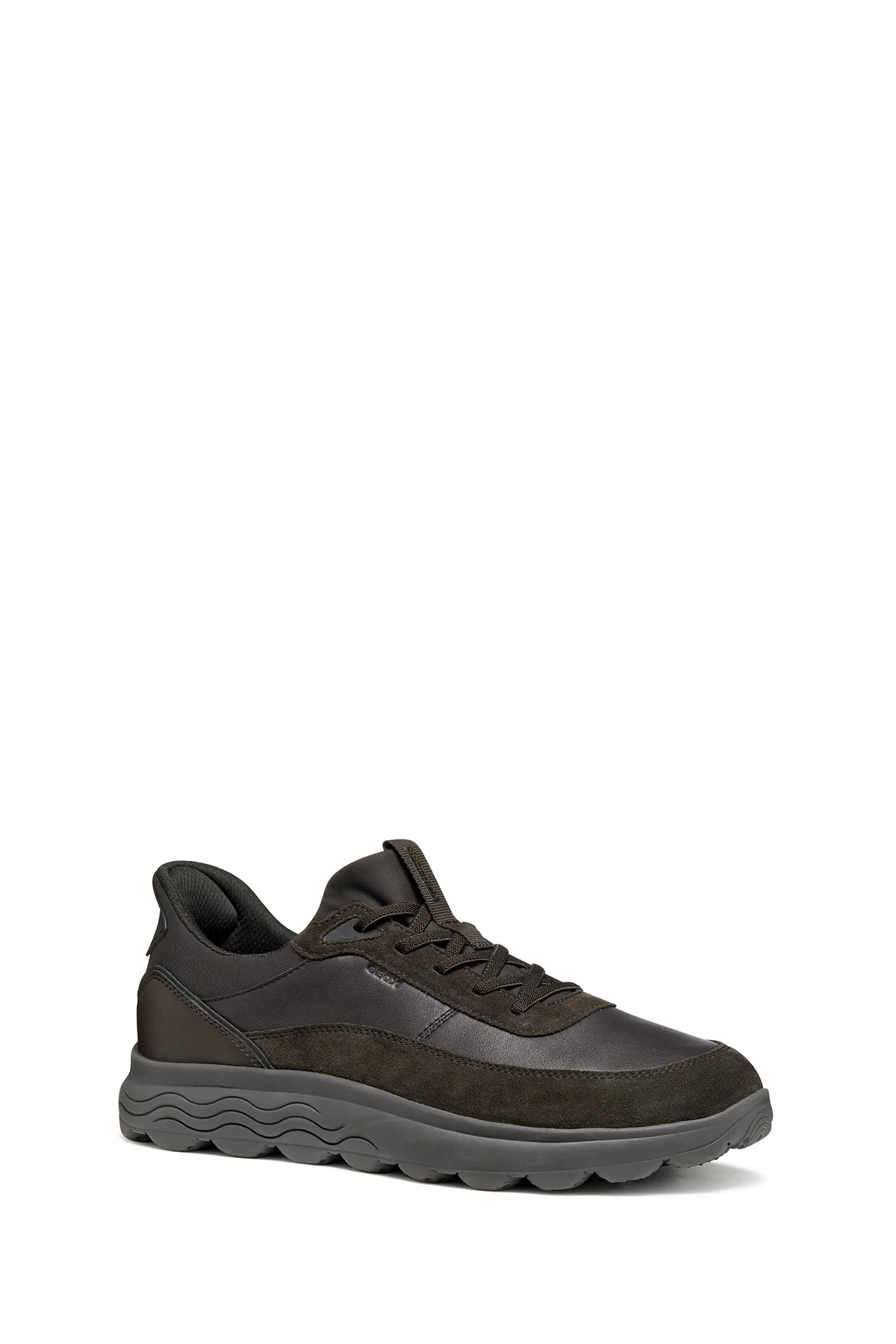 Geox Erkek Kahverengi U Spherıca Plus A - Nappa+Sued Bağcıklı Süet Sneaker - Image 3
