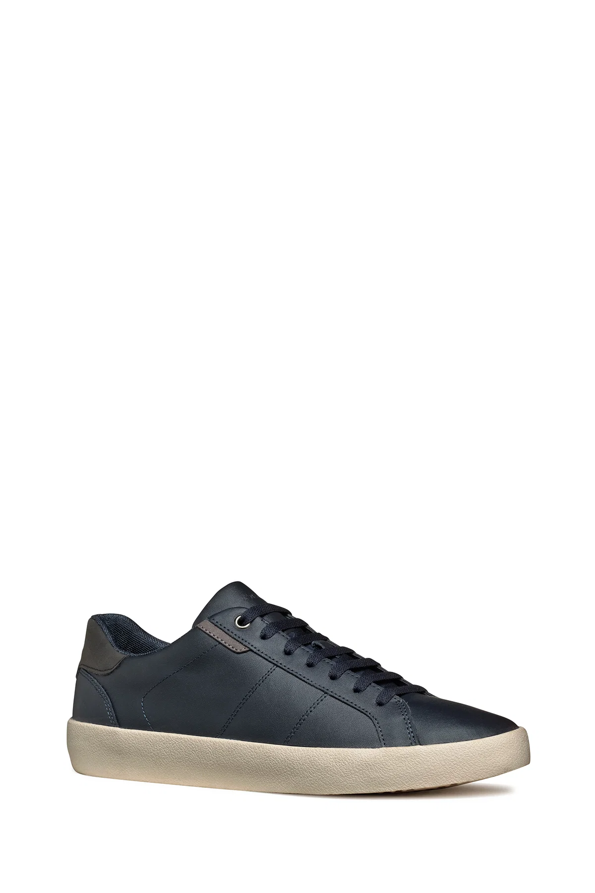 Geox Erkek Lacivert Affile Bağcıklı Deri Sneaker - Image 6