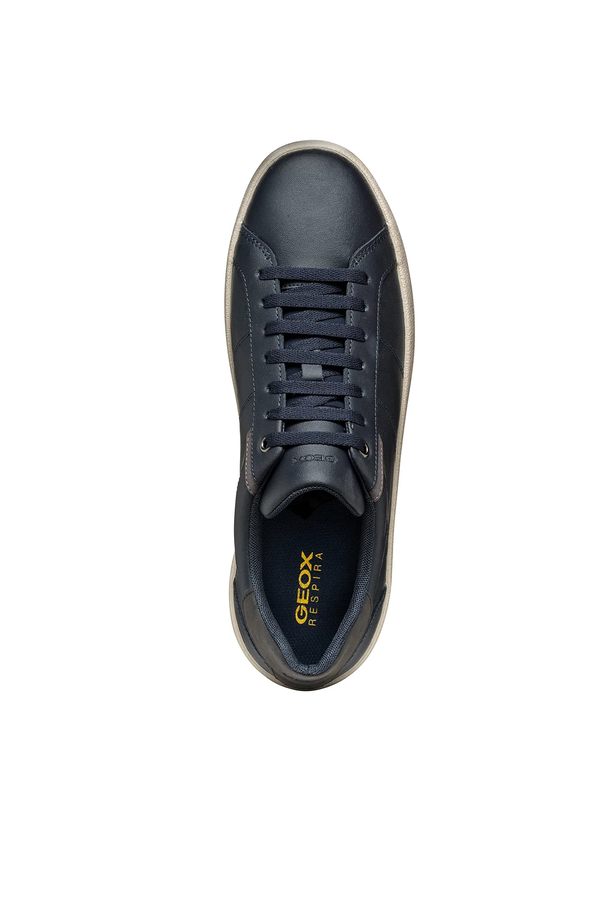 Geox Erkek Lacivert Affile Bağcıklı Deri Sneaker - Image 9