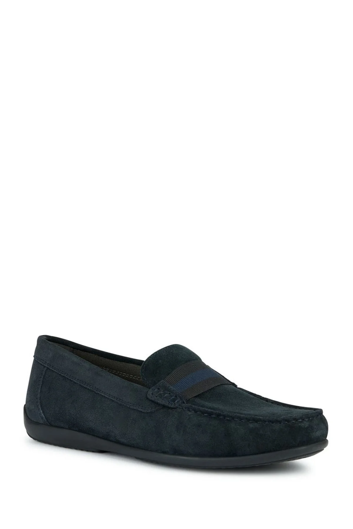 Geox Erkek Lacivert Ascanio Süet Deri Casual Loafer - Image 3