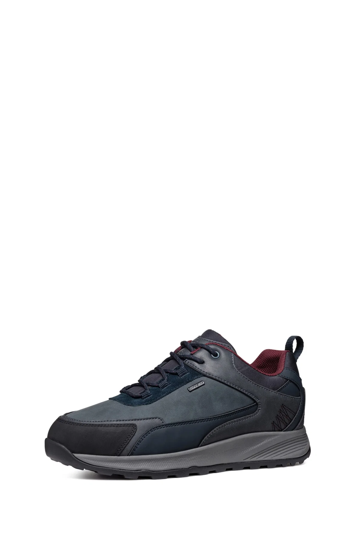 Geox Erkek Lacivert Bağcıklı Deri Sneaker - Image 4