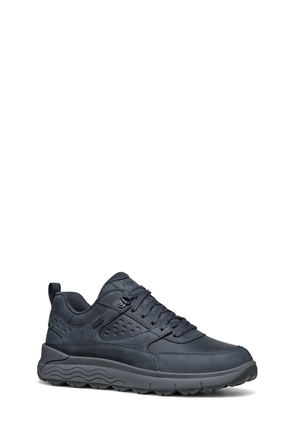 Geox Erkek Lacivert Bağcıklı Kalın Tabanlı Süet Deri Sneaker - Image 6