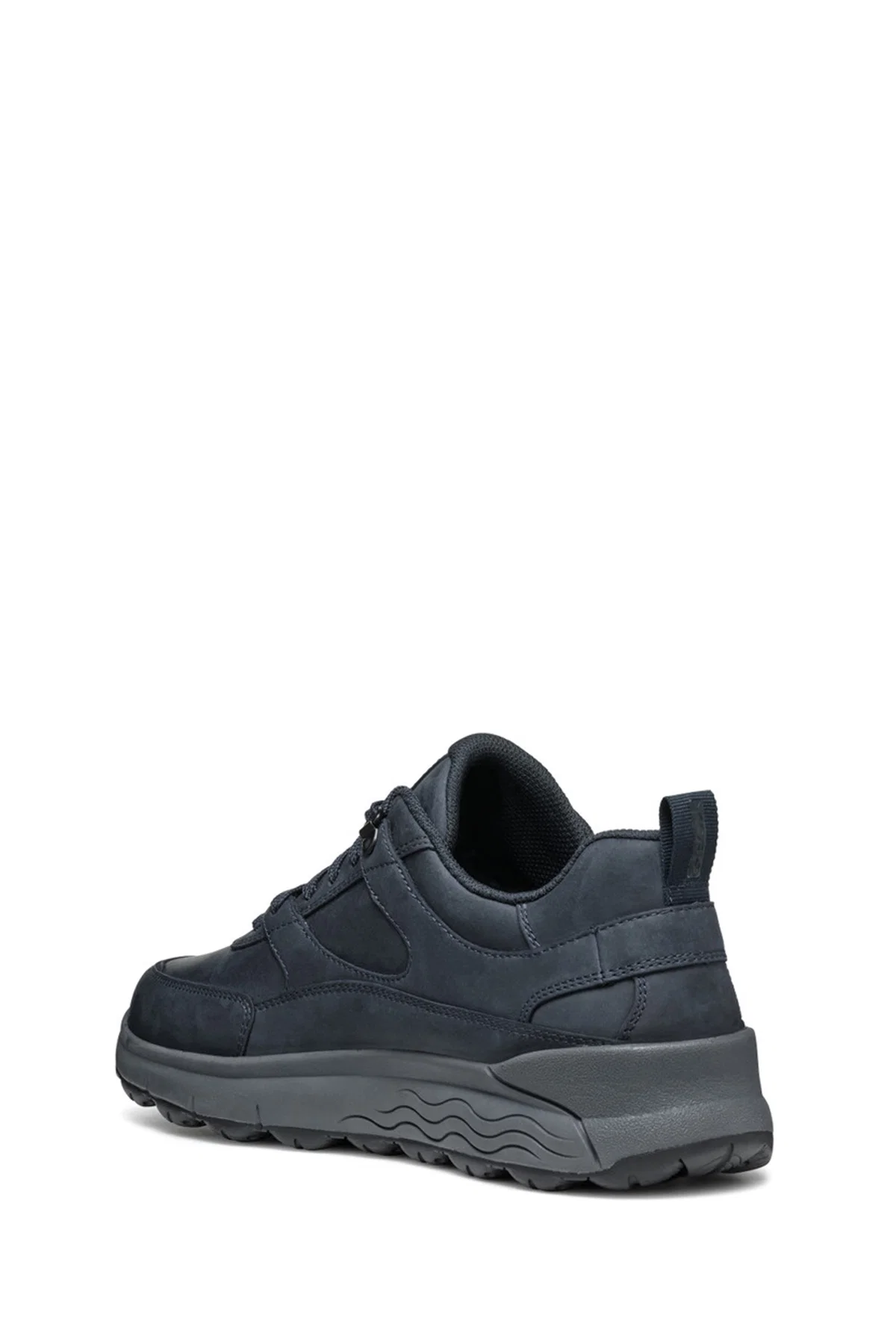Geox Erkek Lacivert Bağcıklı Kalın Tabanlı Süet Deri Sneaker - Image 7