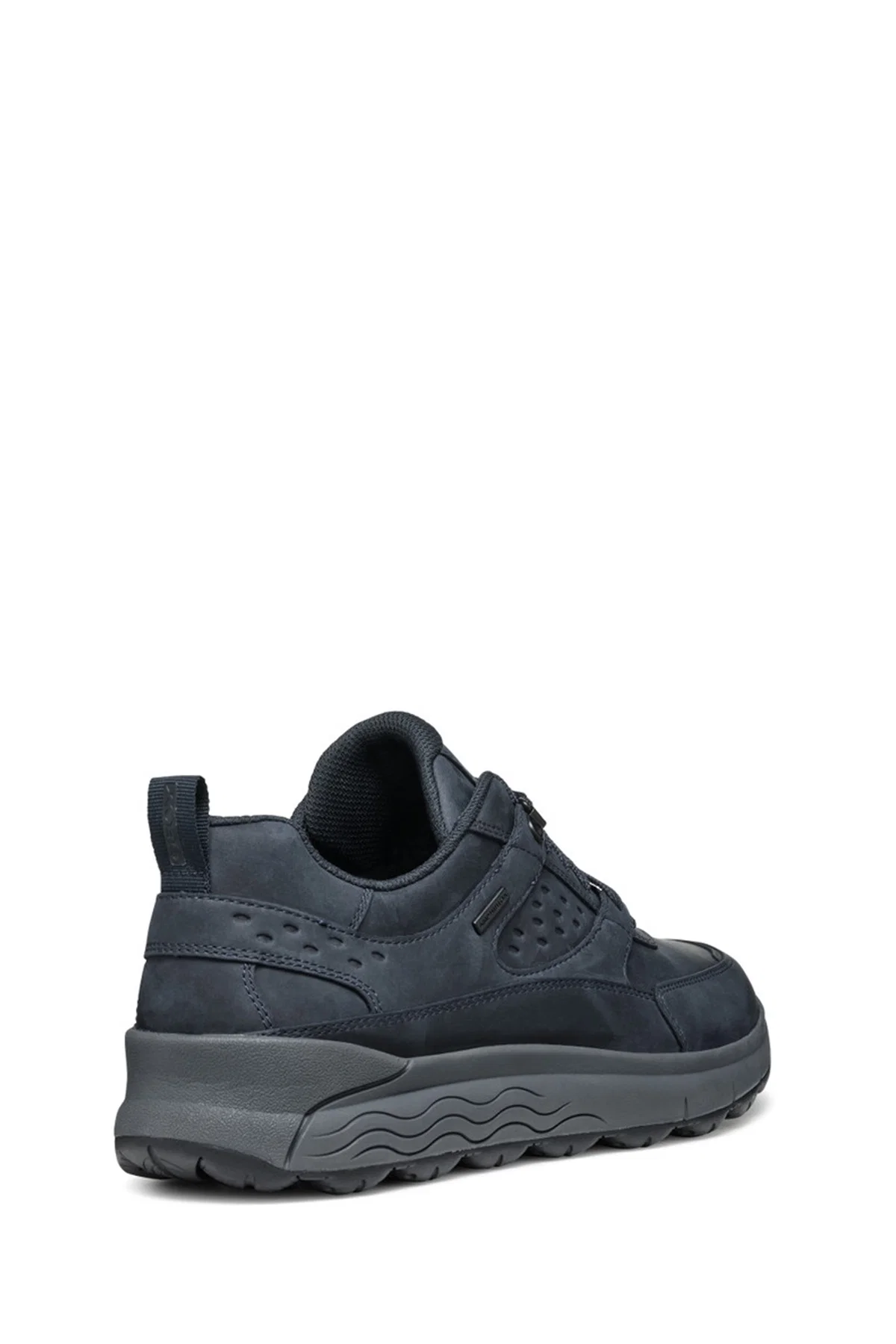 Geox Erkek Lacivert Bağcıklı Kalın Tabanlı Süet Deri Sneaker - Image 8