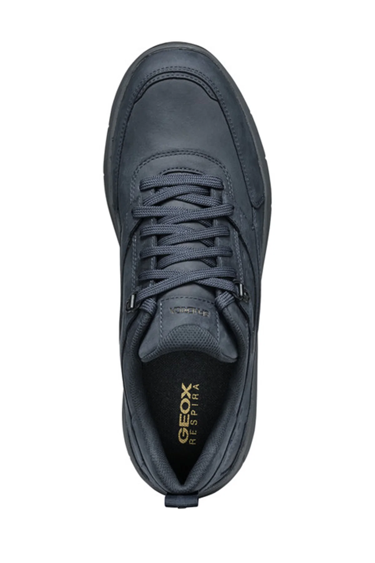 Geox Erkek Lacivert Bağcıklı Kalın Tabanlı Süet Deri Sneaker - Image 9