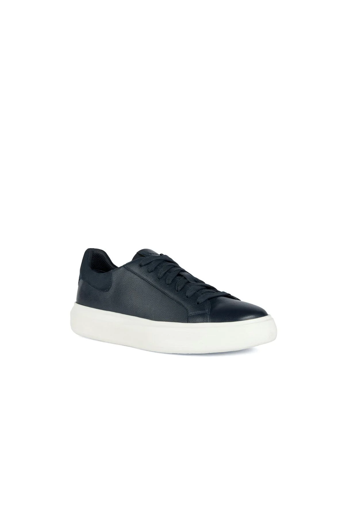 Geox Erkek Lacivert Deiven Bağcıklı Deri Casual Sneaker - Image 3