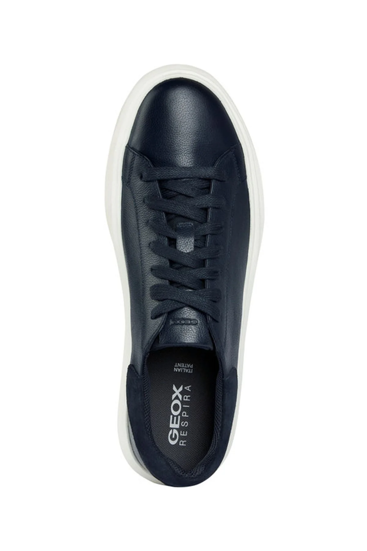 Geox Erkek Lacivert Deiven Bağcıklı Deri Casual Sneaker - Image 5