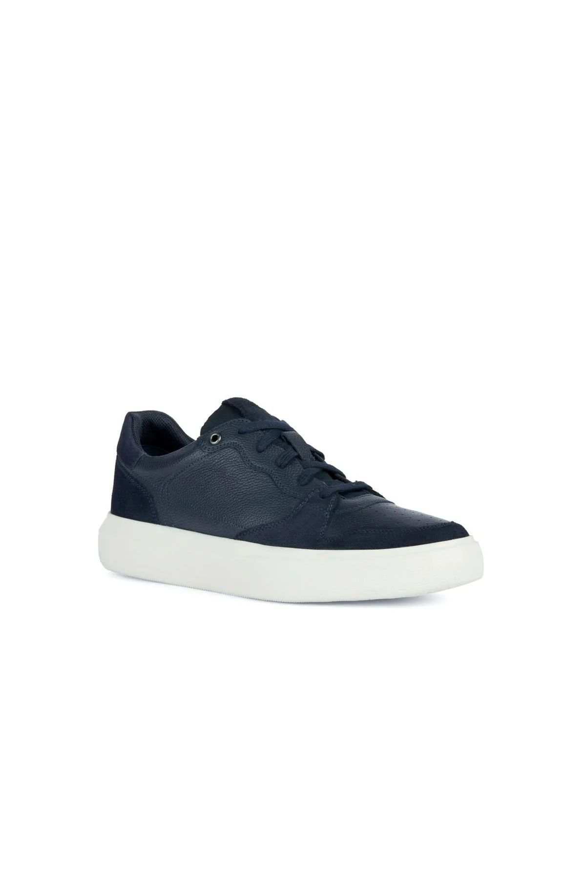 Geox Erkek Lacivert Deiven Bağcıklı Deri Casual Sneaker - Image 3