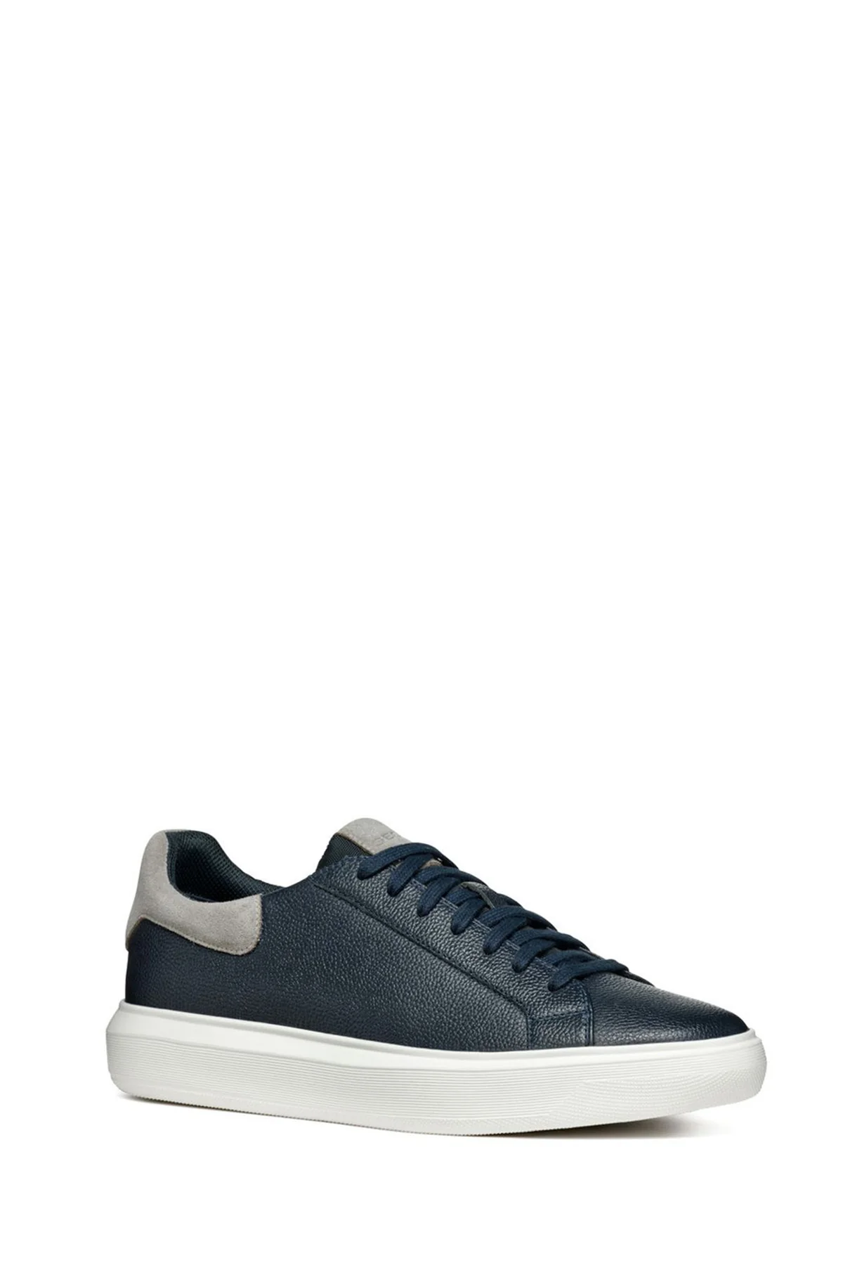 Geox Erkek Lacivert Deiven Bağcıklı Deri Casual Sneaker - Image 3