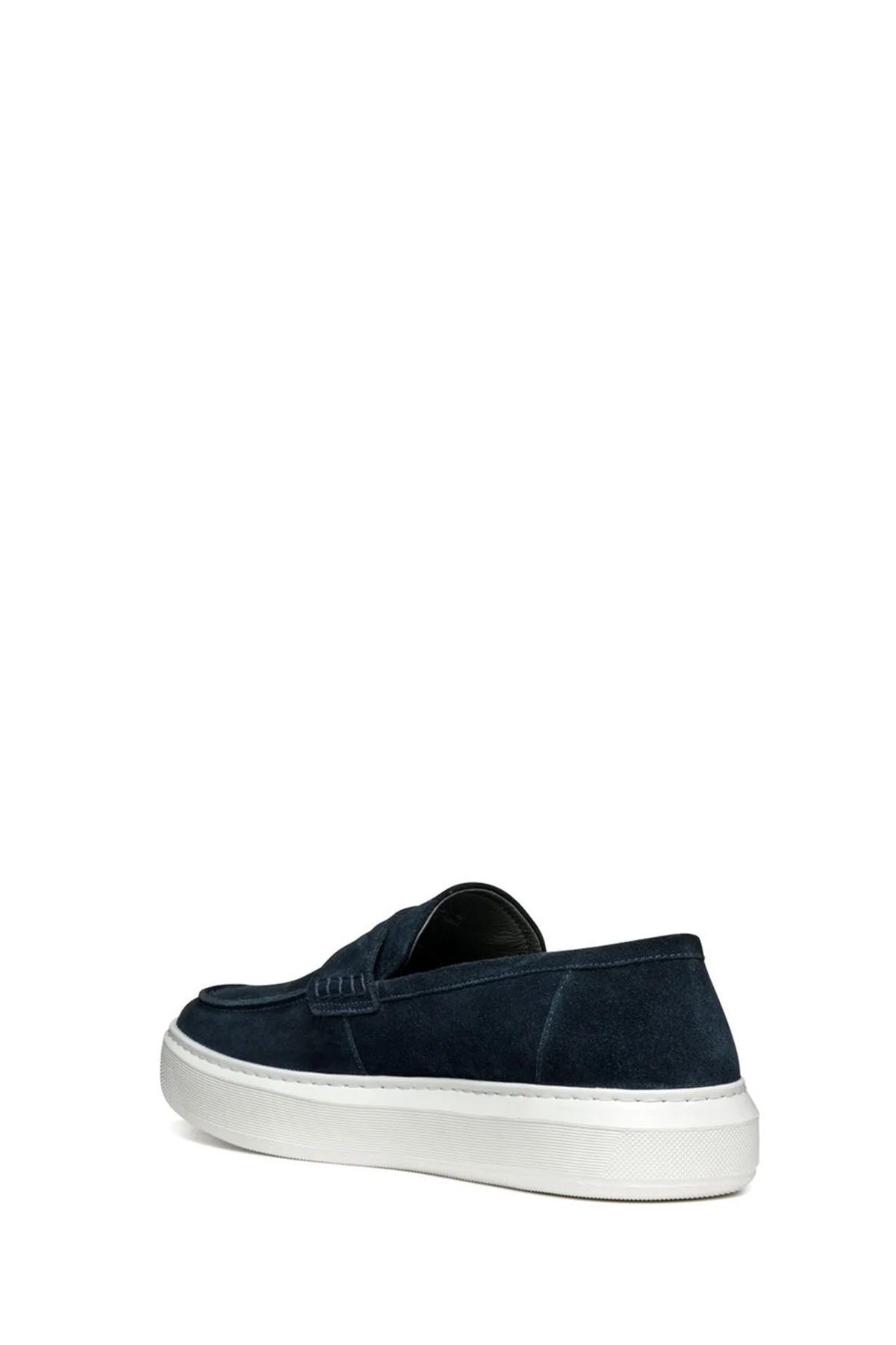 Geox Erkek Lacivert Deiven Süet Deri Casual Loafer - Image 4