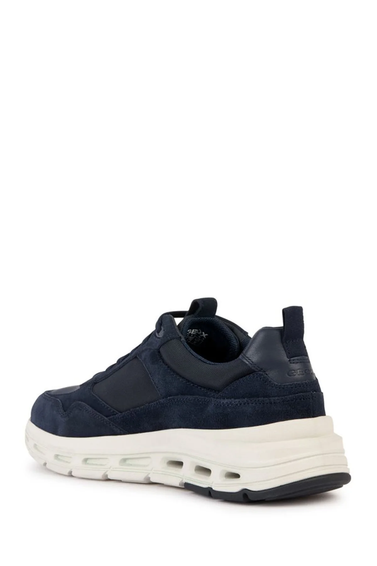 Geox Erkek Lacivert Hoverstream Bağcıklı Deri Sneaker - Image 2