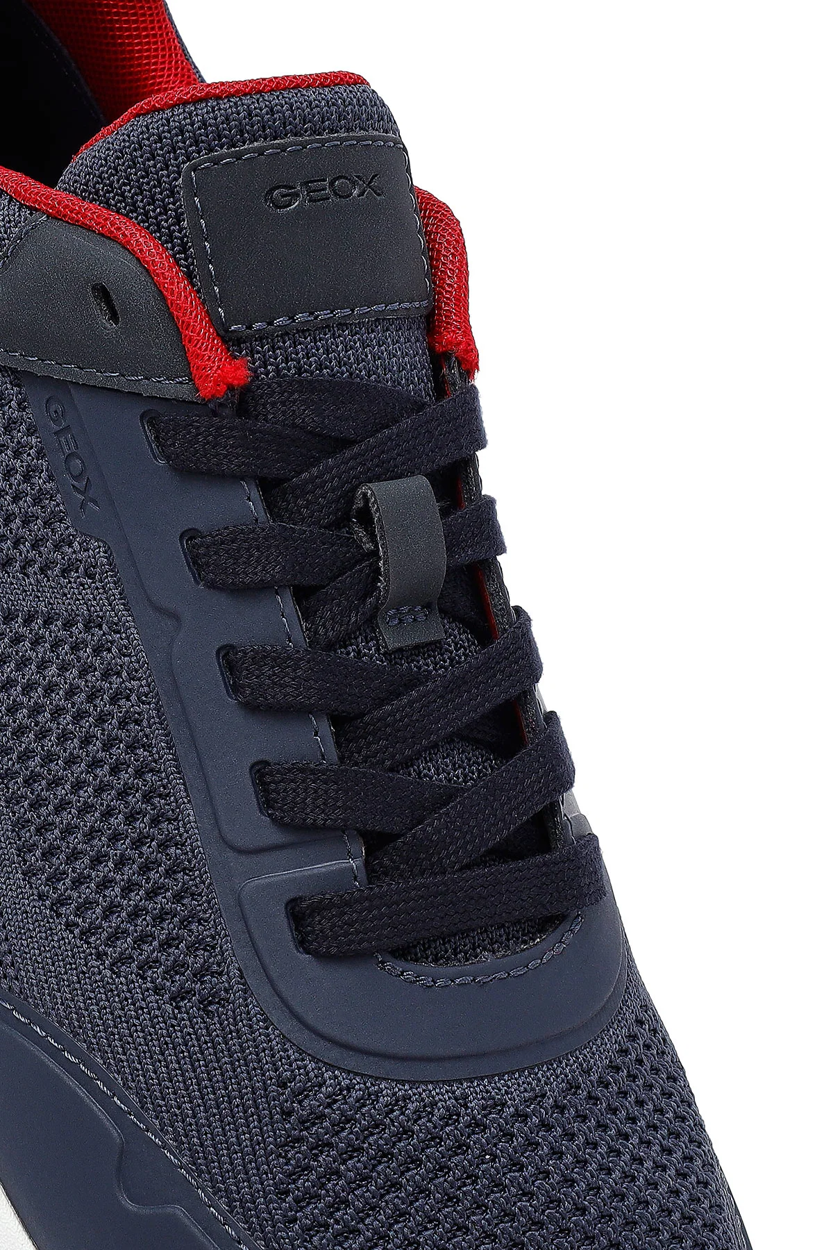 Geox Erkek Lacivert Kalın Tabanlı Bağcıklı Kumaş Sneaker - Image 9