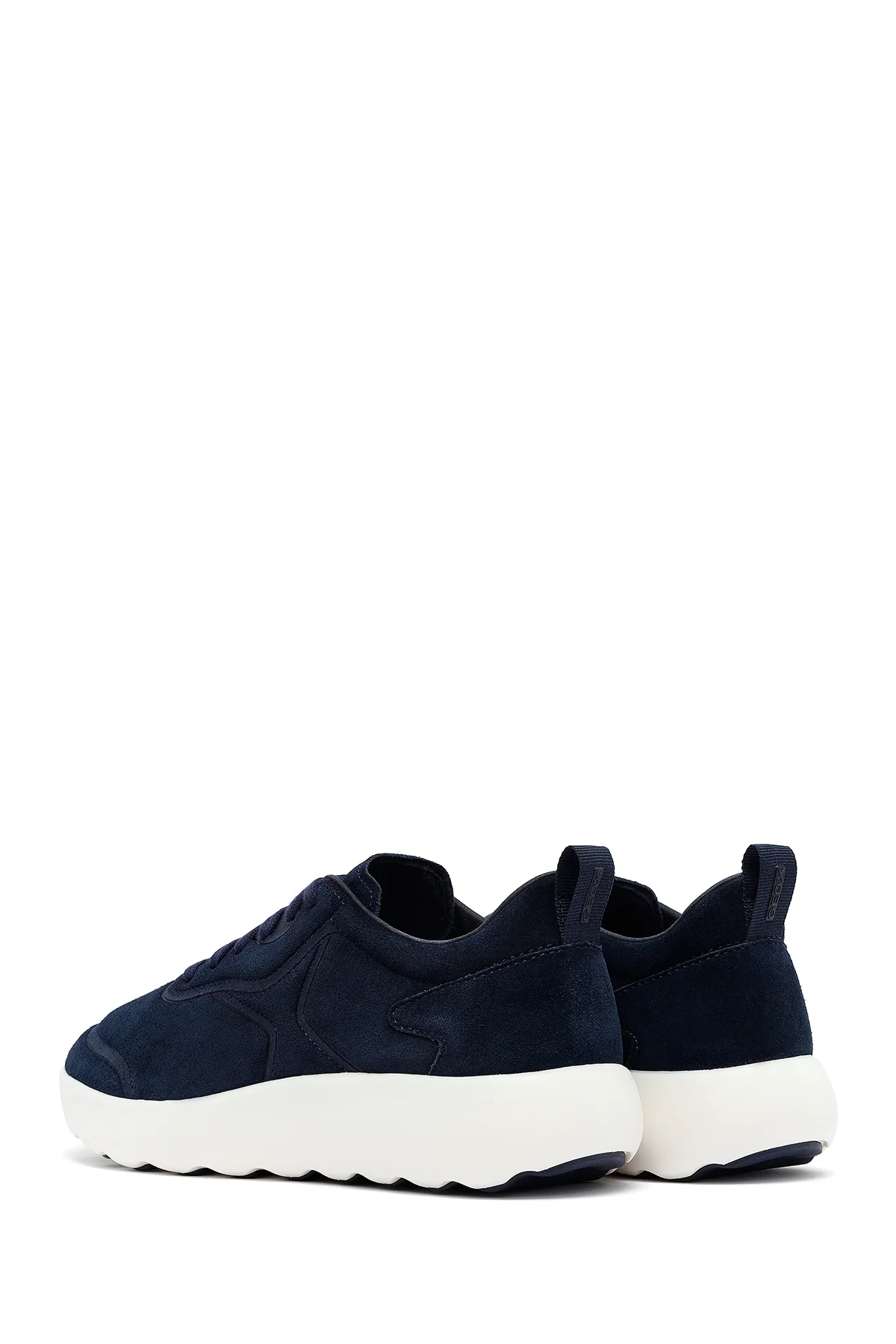 Geox Erkek Lacivert Kalın Tabanlı Bağcıklı Süet Deri Sneaker - Image 5