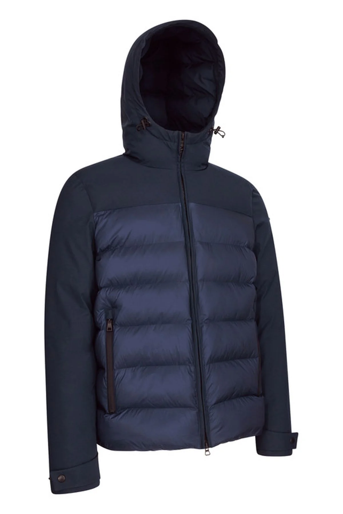 Geox Erkek Lacivert Sapienza Slim-Fit Kapüşonlu Mont - Image 2