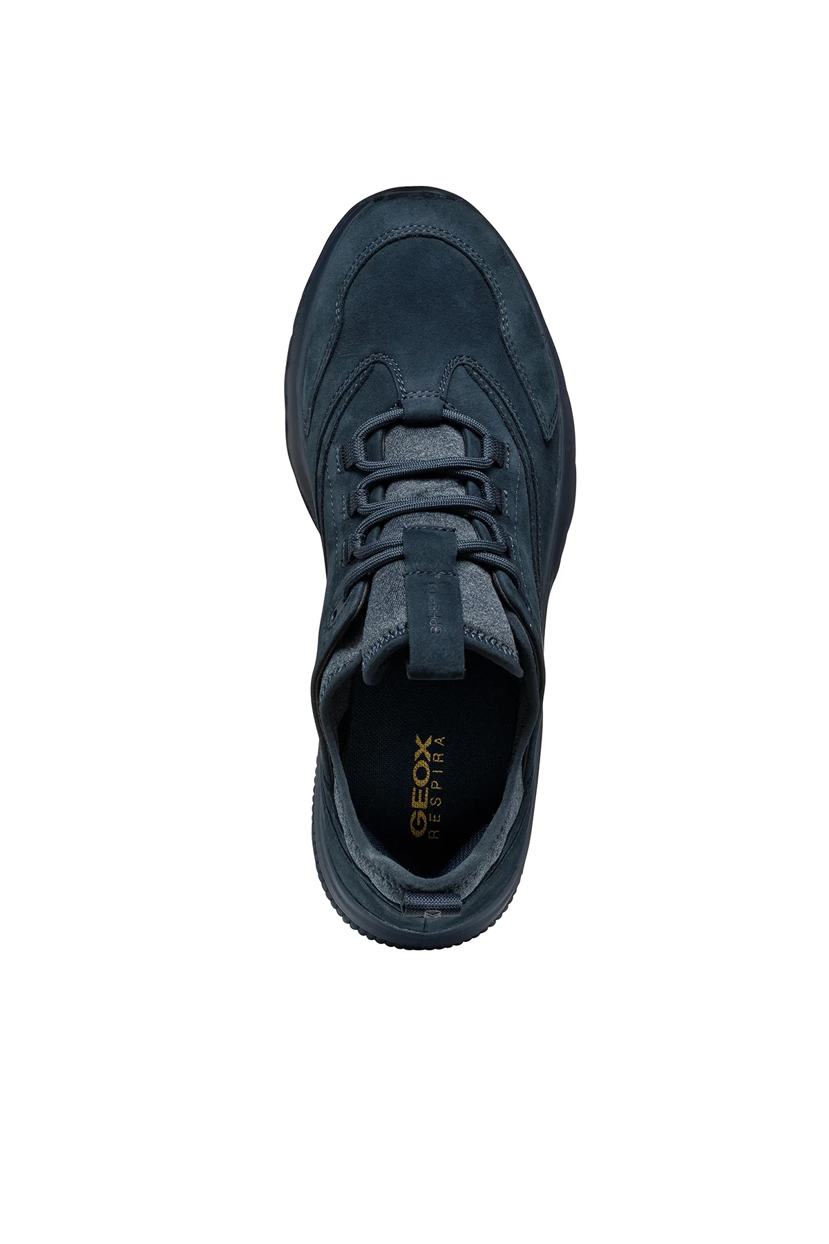 Geox Erkek Lacivert Spherica Actif Bağcıklı Deri Sneaker - Image 6