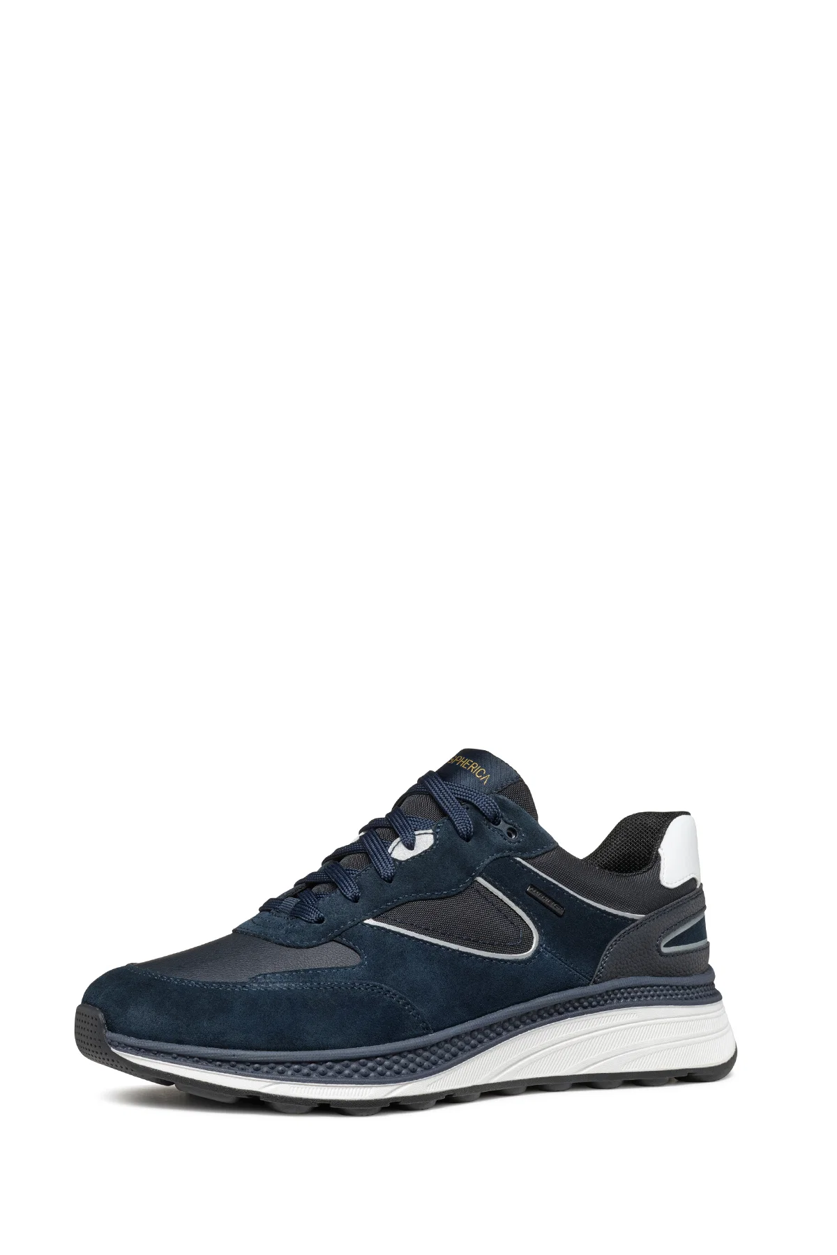 Geox Erkek Lacivert Spherica Actif X1 Abx Bağcıklı Waterproof Deri Sneaker - Image 2