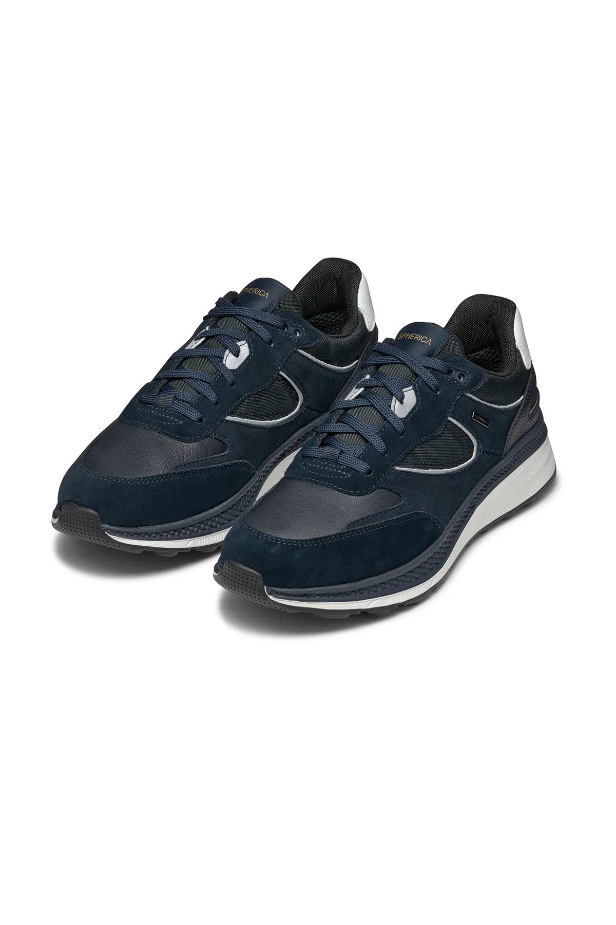 Geox Erkek Lacivert Spherica Actif X1 Abx Bağcıklı Waterproof Deri Sneaker - Image 3