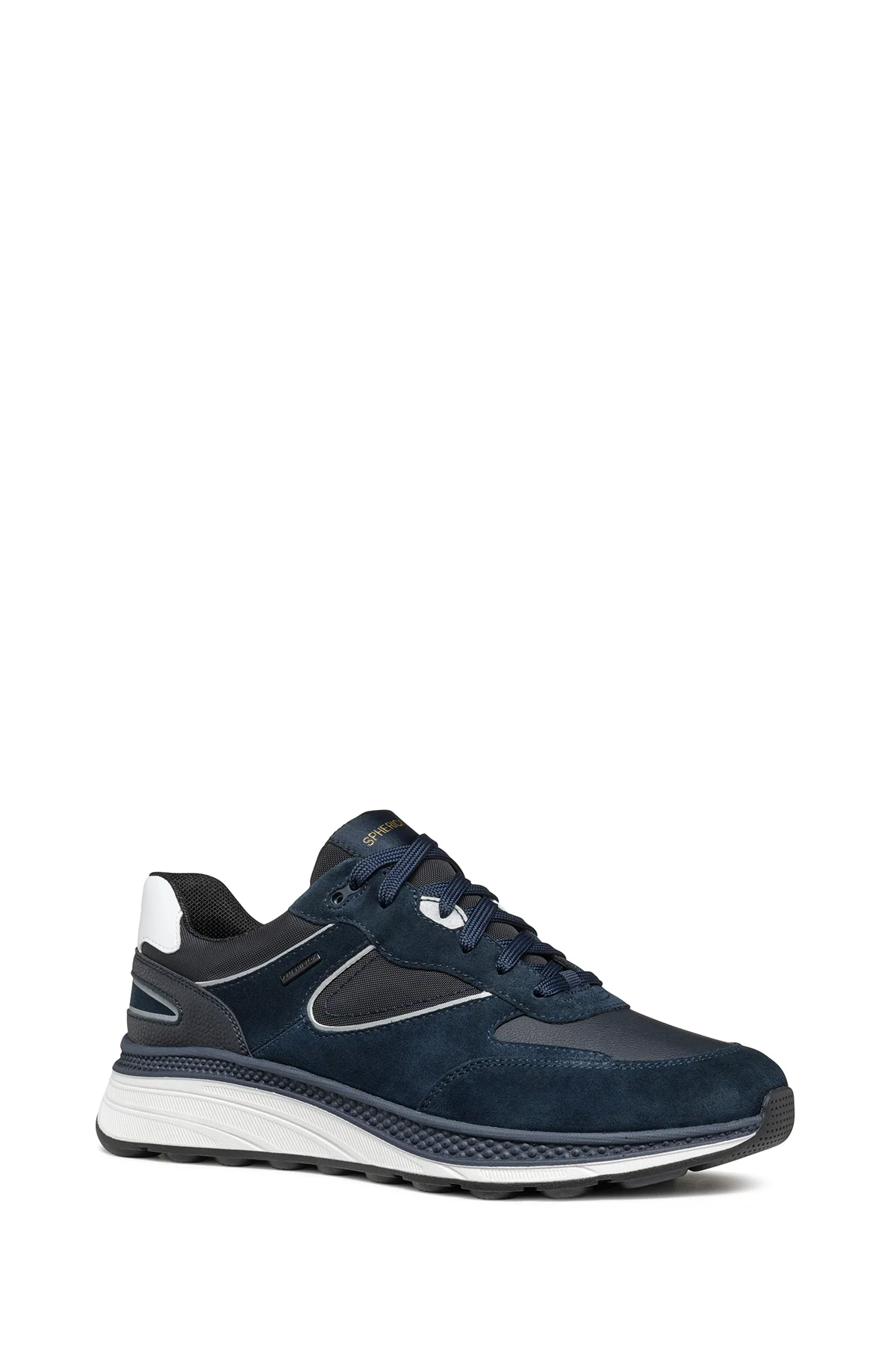 Geox Erkek Lacivert Spherica Actif X1 Abx Bağcıklı Waterproof Deri Sneaker - Image 6