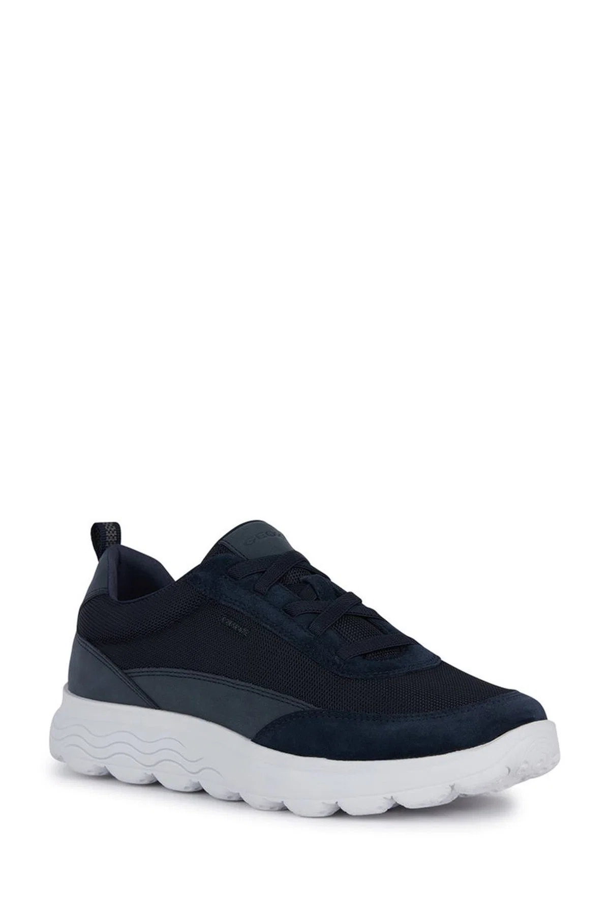 Geox Erkek Lacivert Spherica Bağcıklı Deri Sneaker - Image 3