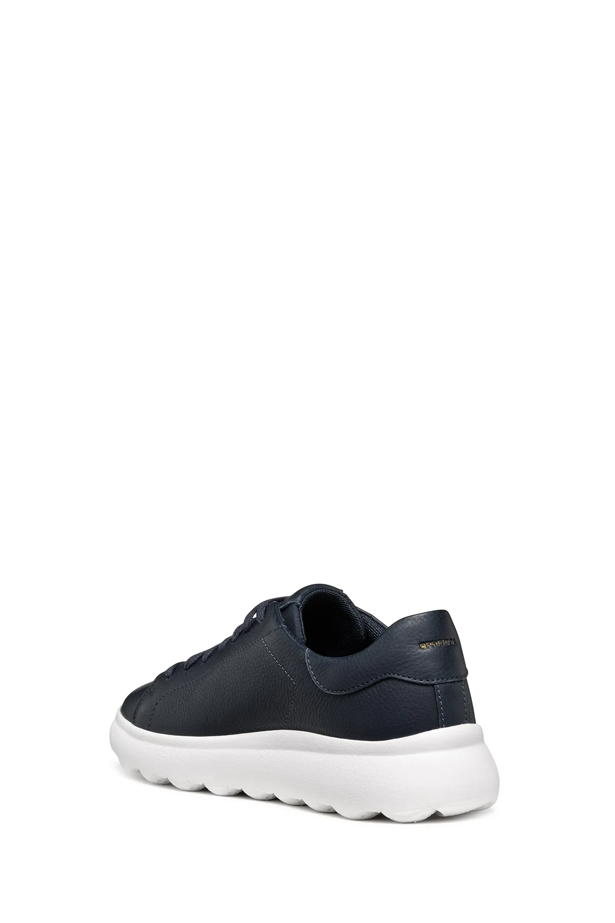 Geox Erkek Lacivert Spherica Bağcıklı Deri Sneaker - Image 4