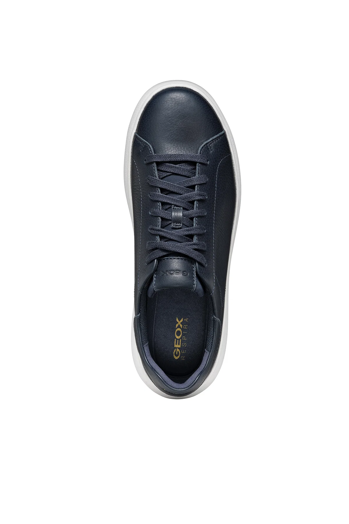 Geox Erkek Lacivert Spherica Bağcıklı Deri Sneaker - Image 5