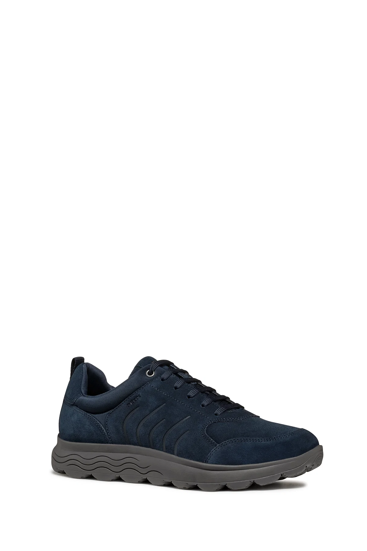 Geox Erkek Lacivert Spherica Bağcıklı Süet Deri Sneaker - Image 6