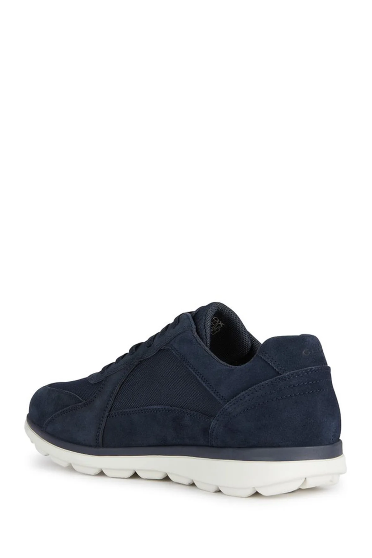Geox Erkek Lacivert Spherica Ec12 Bağcıklı Süet Deri Casual Sneaker - Image 4