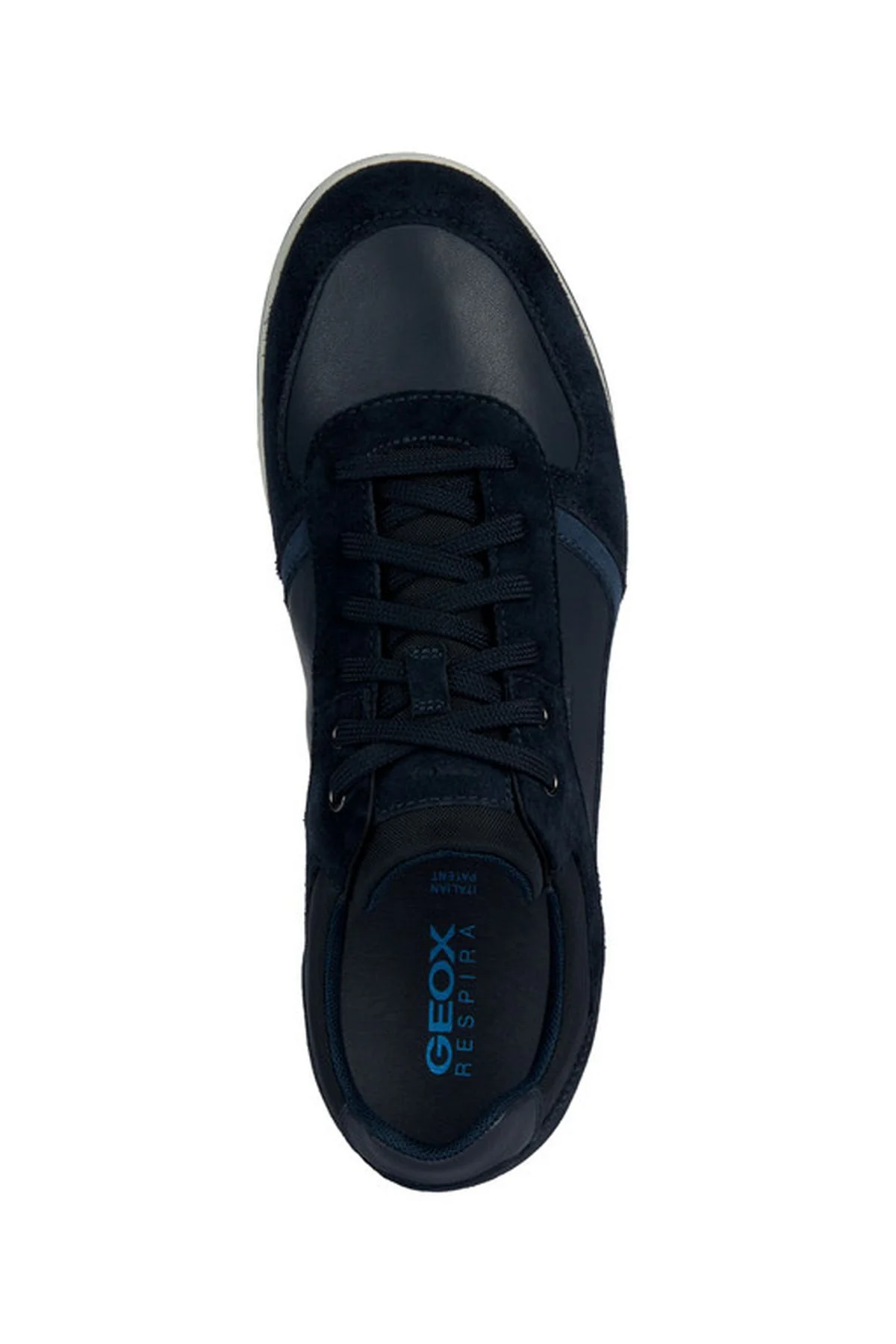 Geox Erkek Lacivert Spherica Ec3 Bağcıklı Deri Sneaker - Image 5