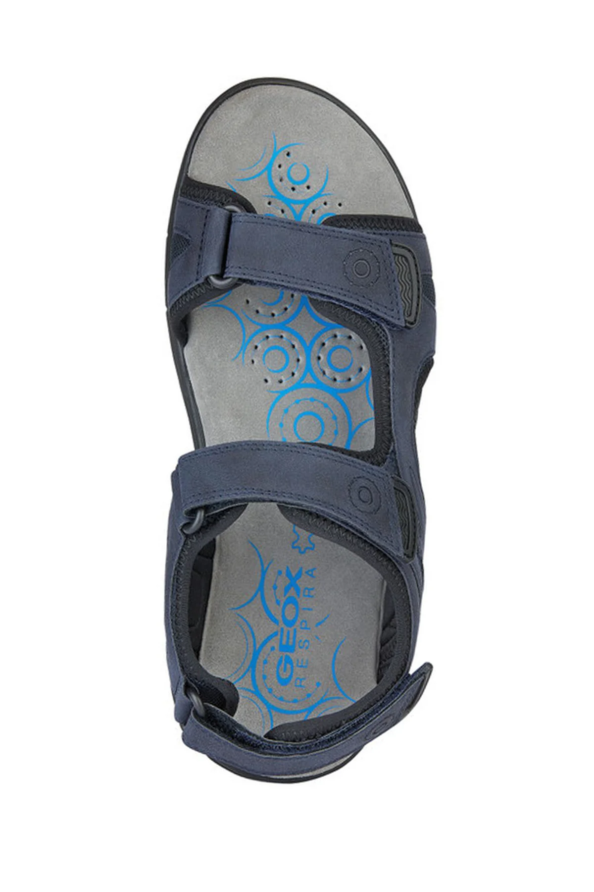 Geox Erkek Lacivert Spherica Ec5 Bilekten Bantlı Süet Deri Sandalet - Image 5