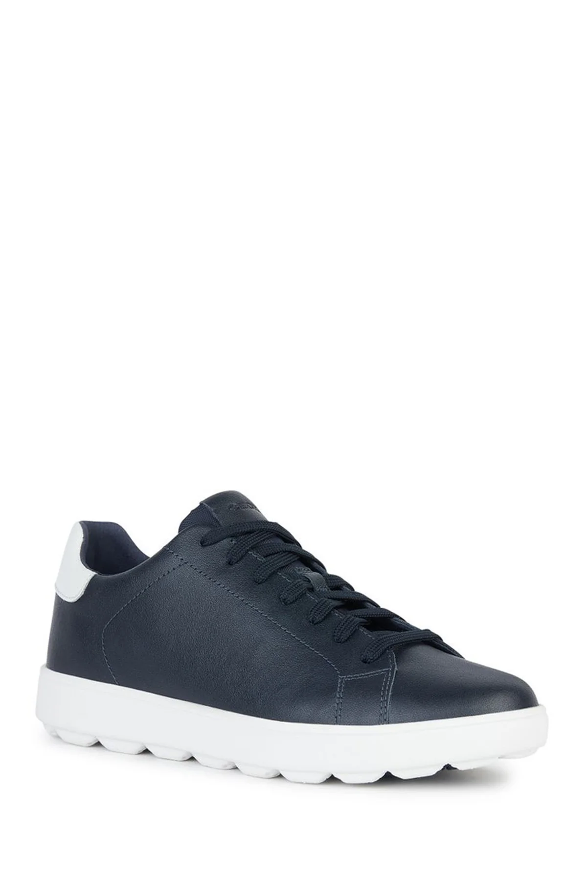 Geox Erkek Lacivert Spherica Ecub-1 Bağcıklı Deri Sneaker - Image 3