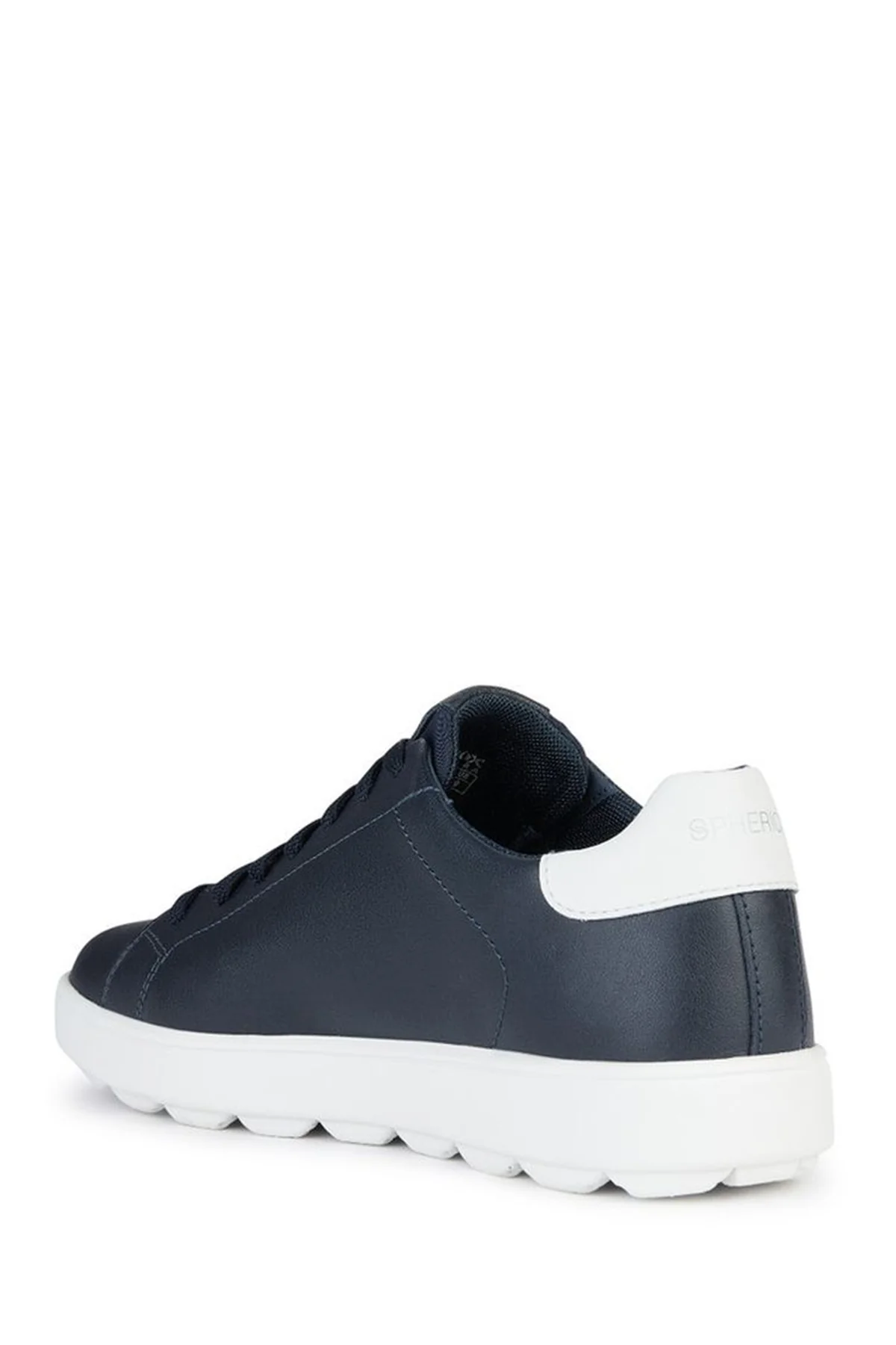 Geox Erkek Lacivert Spherica Ecub-1 Bağcıklı Deri Sneaker - Image 4