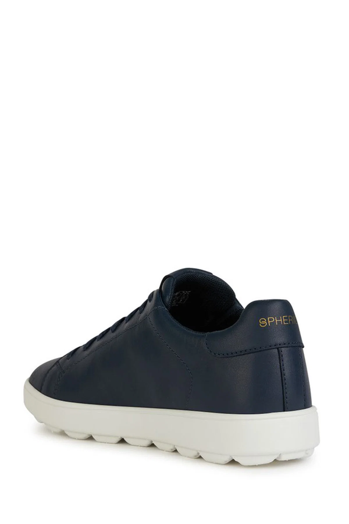 Geox Erkek Lacivert Spherica Ecub-1 Bağcıklı Deri Sneaker - Image 4