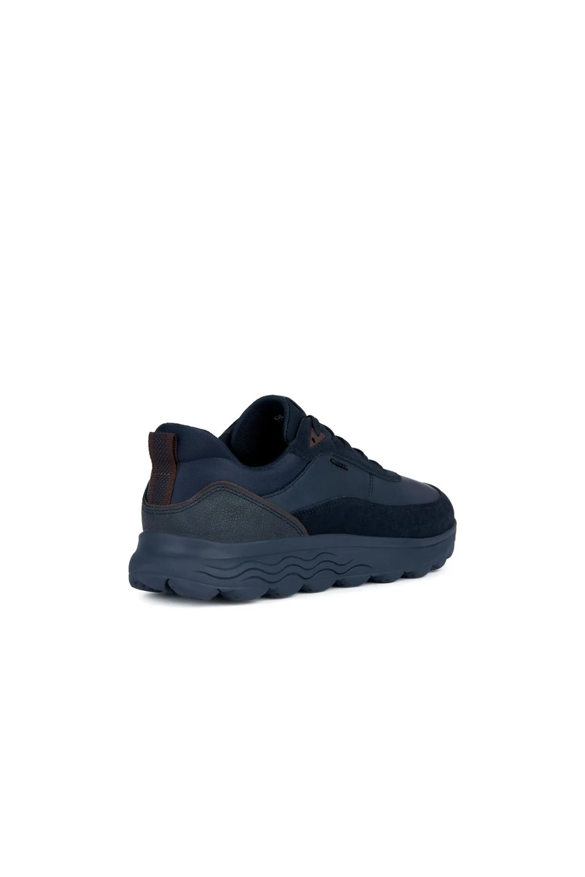 Geox Erkek Lacivert Spherica Süet Deri Detaylı Bağcıklı Casual Sneaker - Image 4
