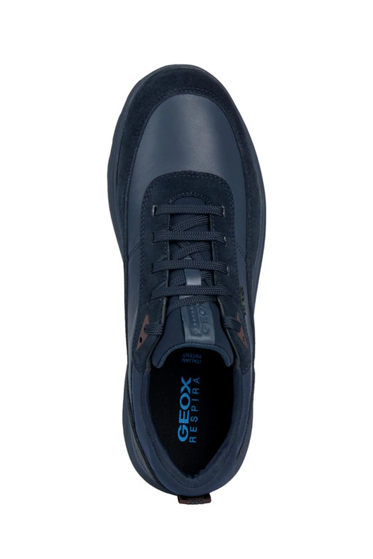 Geox Erkek Lacivert Spherica Süet Deri Detaylı Bağcıklı Casual Sneaker - Image 5