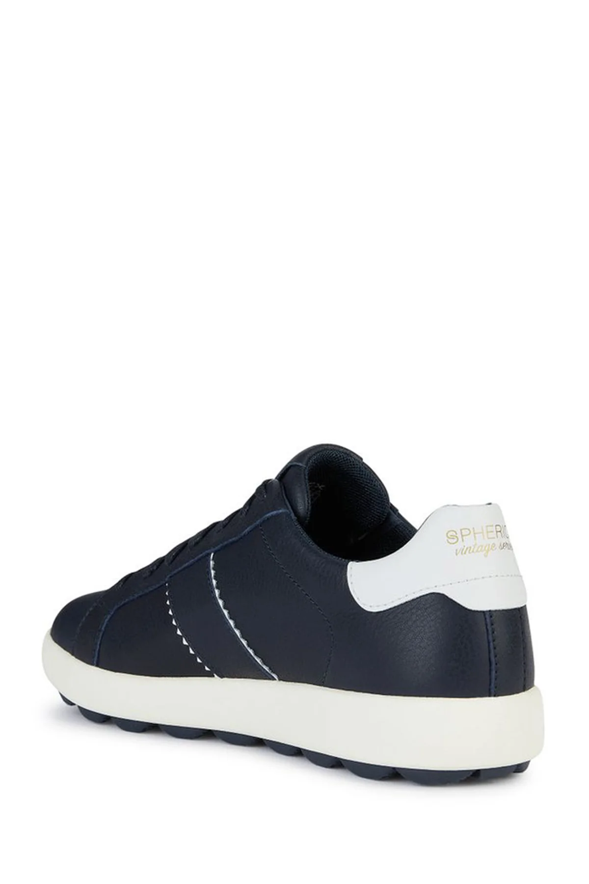Geox Erkek Lacivert Spherica Vs Ec4 Bağcıklı Deri Sneaker - Image 4