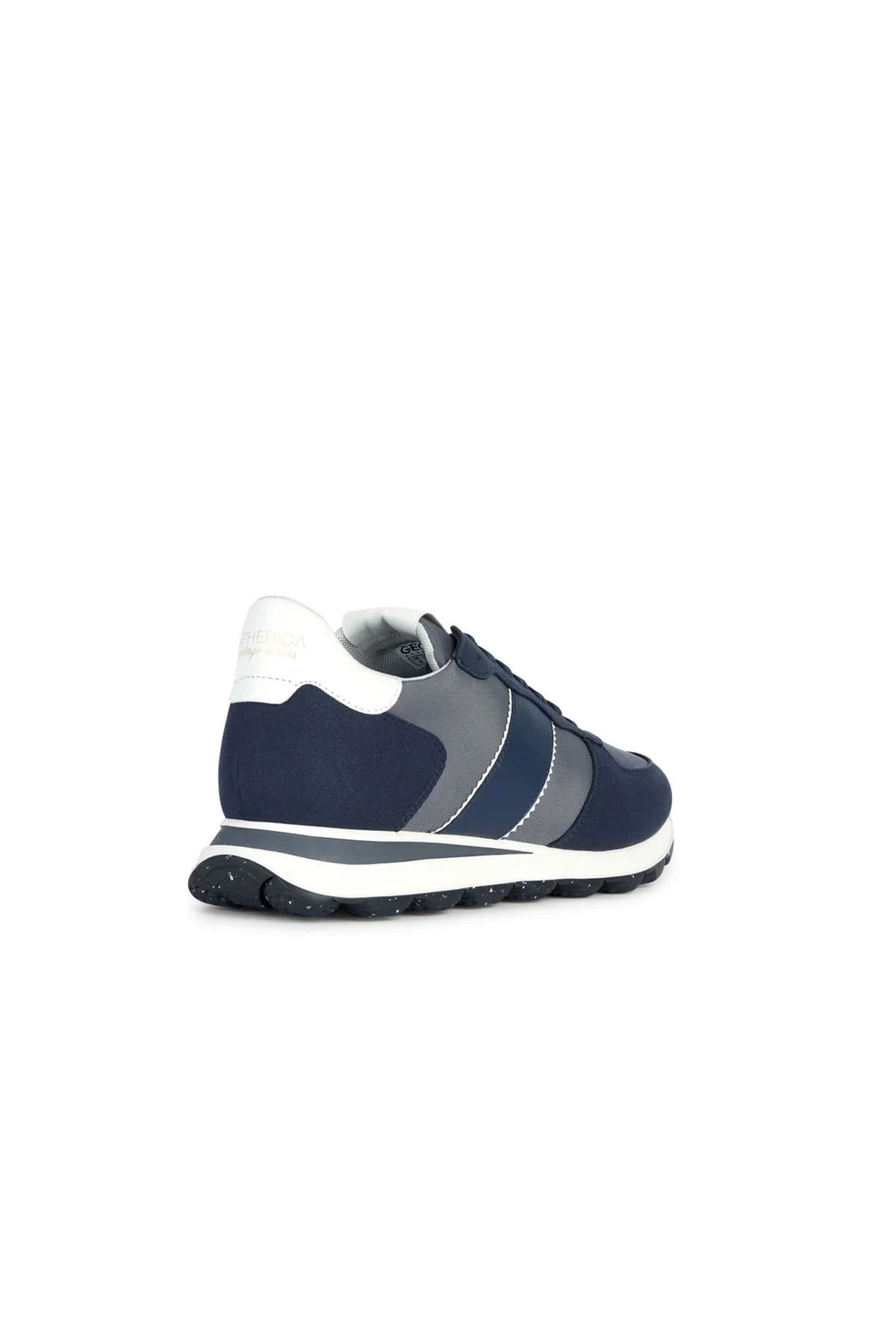 Geox Erkek Lacivert Spherica Vseries Bağcıklı Deri Sneaker - Image 4